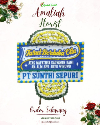 Papan Bunga Duka di Mantewe